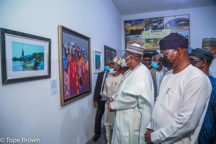 Ahmad Lawan, at the First Solo Exhibition of Paintings