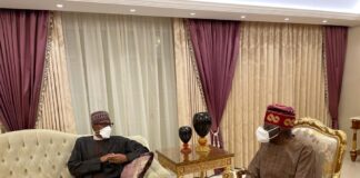 Photo News: Buhari in surprise visit to Tinubu in London