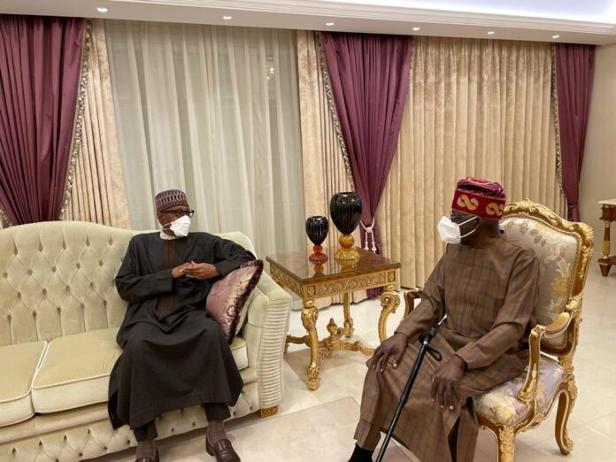 Buhari visit Tinubu in London 1