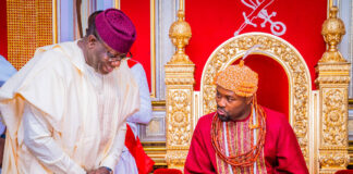 Photo News: Governor Kayode Fayemi visits Olu of Warri