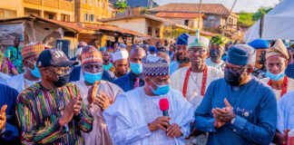 Photo News: Fayemi, Tambuwal, Bagudu, others during the commissioning of roads in Ekiti