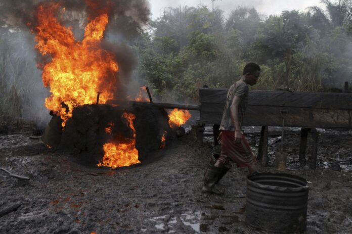 illegal refineries in Nigeria