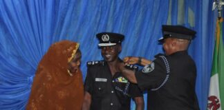 Photo News: Ex-EFCC chairman Ibrahim Magu decorated as AIG