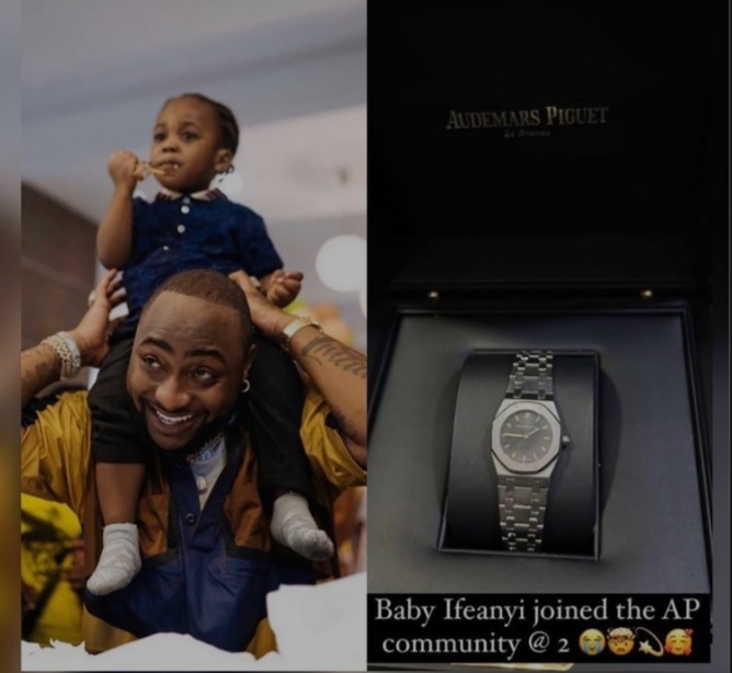 Davido buys watch for son