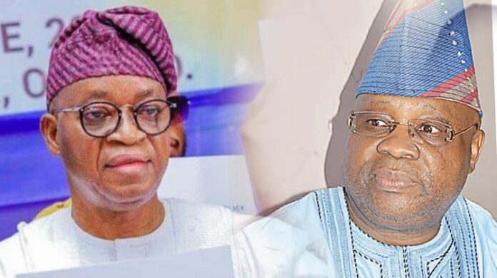 Gboyega-Oyetola-and-Ademola-Adeleke Adeleke, judgment, PDP, Osun, Oyetola