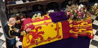 Scenes from the state burial of the late Queen Elizabeth II in London … on Monday