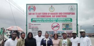 NYSC’s group unveils billboard against corruption in Yenagoa