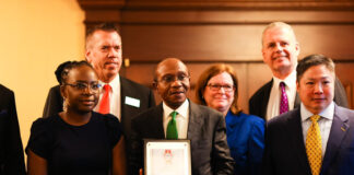 Excitement as Emefiele bags Euroknowledge Award for Digital Transformation