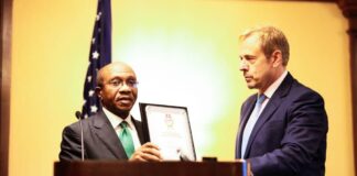 PHOTOS: Emefiele bags Euroknowledge Award for Digital Transformation
