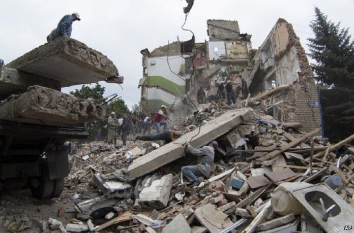 Russia bombs Ukraine