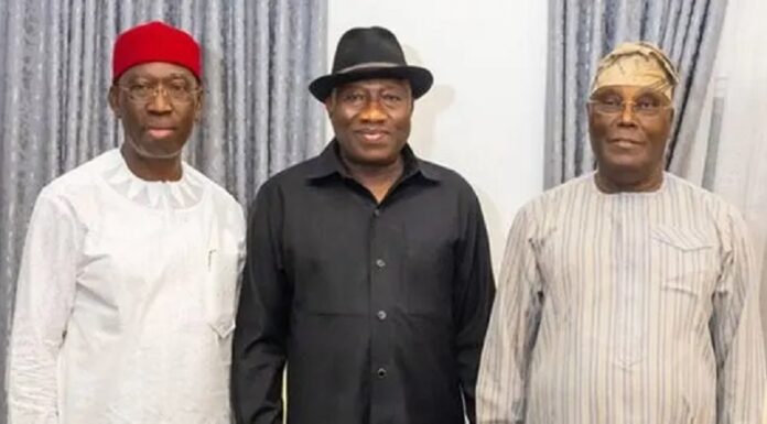 Atiku, Okowa meet Jonathan Okowa