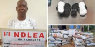NDLEA arrests wanted kingpin, another Saudi-bound trafficker with cocaine in sandals NDLEA