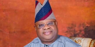 Osun Governorship Election: Photos of Governor Adeleke in graduation gown presented before tribunal Ilesa, Osun, Adeleke