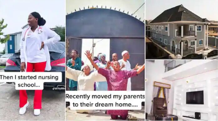 Female Nigerian returnee from US builds mansion for parents Nigerian