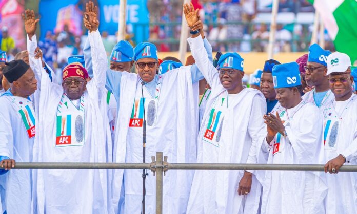 Buhari attends final APC rally in Lagos Buhari