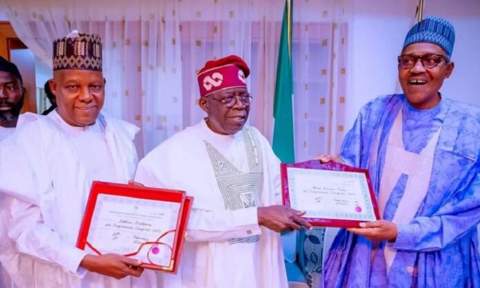 Buhari receives Tinubu, Shettima in Daura Buhari