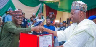 INEC presents certificates of return to Gov Inuwa, Deputy, Members- elect of Gombe Assembly