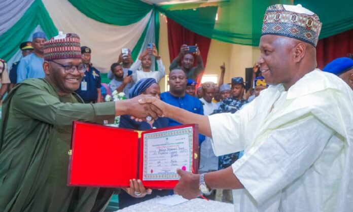 INEC presents certificates of return to Gov Inuwa