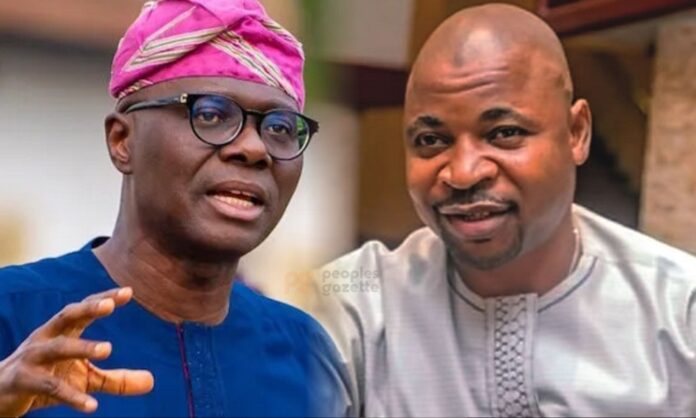 Babajide Sanwo-Olu and Musiliu Akinsanya aka MC Oluomo Lagos