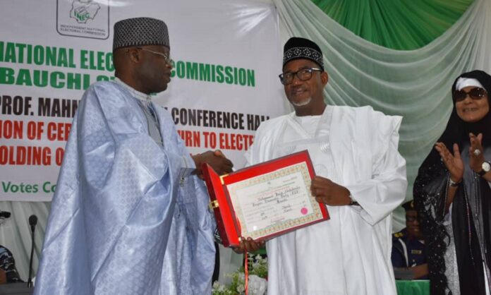 Bala receives Certificate of Return Bauchi
