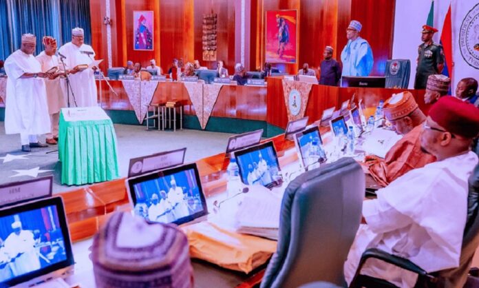 Buhari Swears In New Perm Secs Buhari