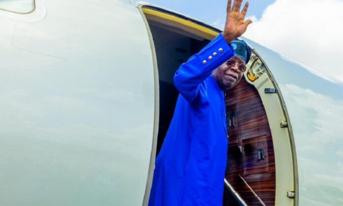 Tinubu departs Nigeria