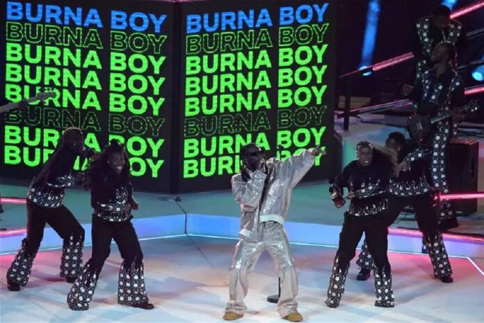 Burna Boy performs at UEFA Champions League final Burna