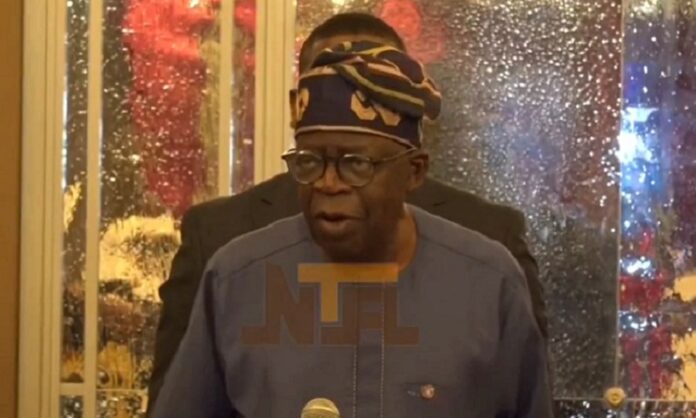 Tinubu addressing Nigerians Tinubu