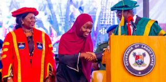 Sanwo-Olu fulfills N10m cash prize to Aminat, LASU’s all time best student LASU