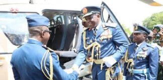 Air Force flies out ex-CAS Amao from service Air Force