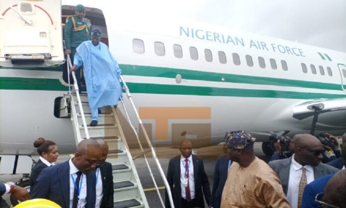 Tinubu arrives Cotonou Tinubu