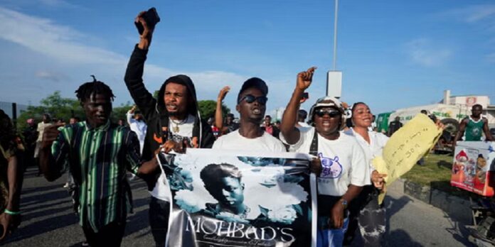 Nigerians protest mysterious death of Mohbad