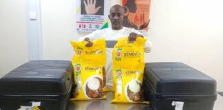 NDLEA intercepts ephedrine, skunk, laughing gas concealed in semovita, dry pepper packs at Lagos Airport