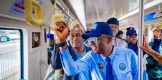As first passenger, Sanwo-Olu flags off commercial operations of Lagos Blue Rail with 800 passengers