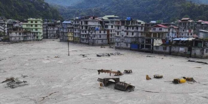 India glacial lake flood lake burst