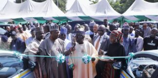 Petrol subsidy: Tinubu commissions Zulum’s 107 electric/gas buses, taxis