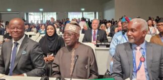 PHOTOS: Scenes from President Bola Tinubu’s address at the ongoing COP28 in Dubai, UAE… on Friday.