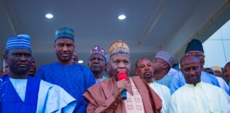 Gov Inuwa receives Christians community on Christmas homage in Gombe