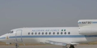 NAF puts up presidential aircraft for sale, calls for interested bidders