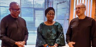 Peter Obi, Utomi pay condolence visit to Akeredolu’s family