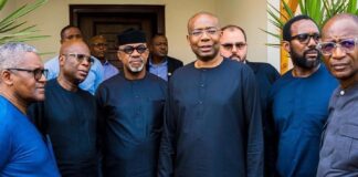 PHOTOS: Dangote, Abiodun, others visit Wigwe’s parents over fatal US copter crash