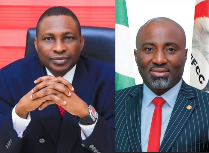 Efcc Olukoyede and Michael Nzekwe