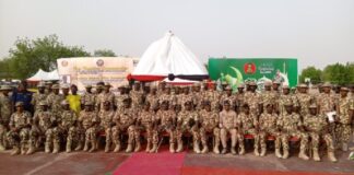 Lagbaja celebrates Sallah with soldiers in Borno