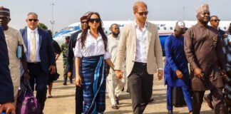 Citing need to key into Nigeria’s credible fashion, Meghan appears in traditional skirt
