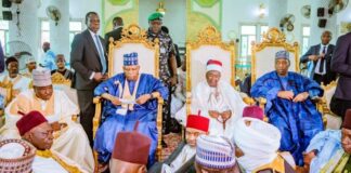 At Shehu of Borno’s daughters’ wedding; Shettima urges Nigerians to shun planned protests