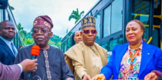 Tinubu inaugurates 30 CNG buses with 3,000 passengers capacity