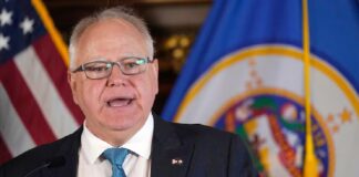 The ex-football coach and teacher – now Harris’s VP pick