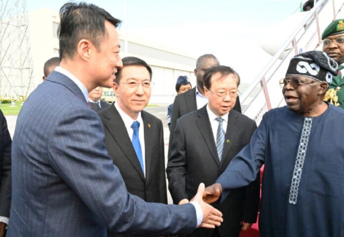 Tinubu arrives Beijing