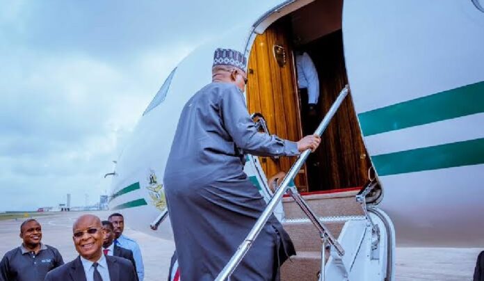 shettima jets out