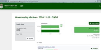 INEC uploads 98 percent of Ondo guber results on IReV portal
